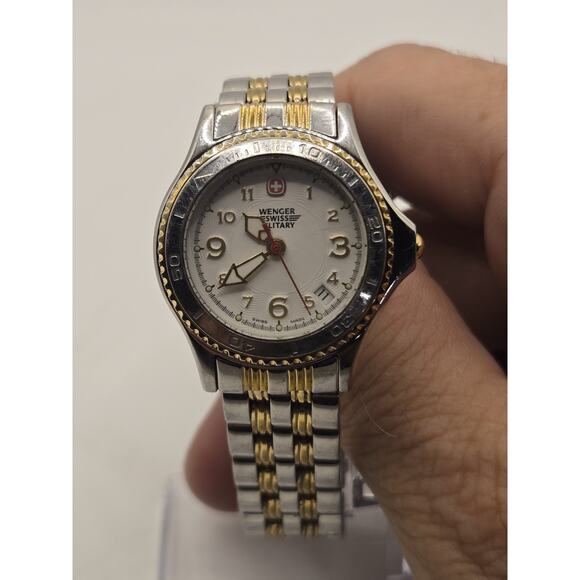 Wenger Swiss Military 79095 Date Dial 2 Tone Stainless Steel Ladies' Watch - Picture 2 of 10
